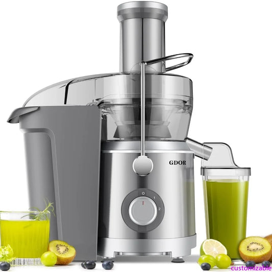 Customizable 1300W 【Extra Large】 Juicer Machines with Larger 3.2” Feed Chute, Titanium Enhanced Cut Disc Centrifugal Juice Extra