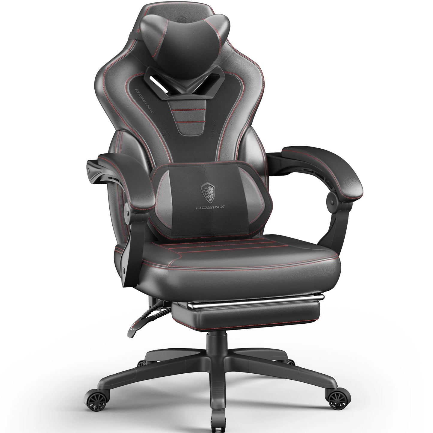 Dowinx Fabric Gaming Chair with Footrest, Big and Tall Gaming Chair for Heavy People, Computer/PC Gamer Chair for Adult