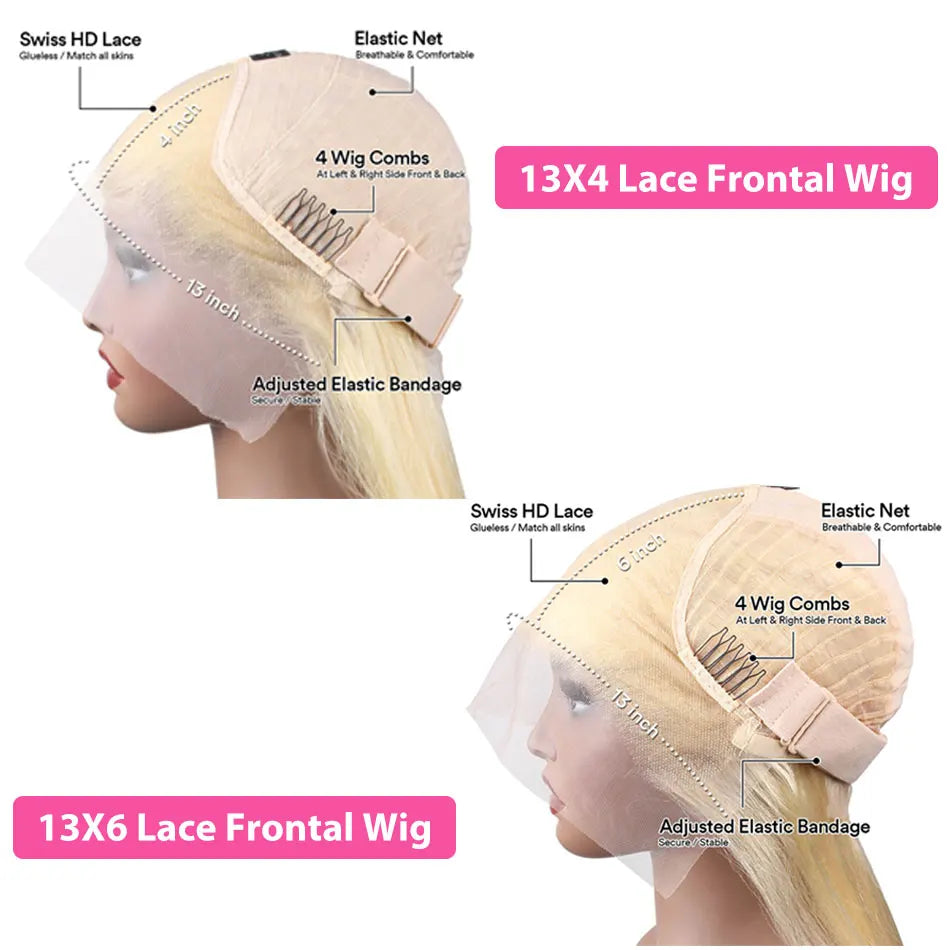 613 Hd Lace Frontal Wig 13X6 Body Wave Human Hair Wigs Pre Plucked Brazilian 30 Inch Blonde 13x4 Lace Front Wig 100% Human Hair