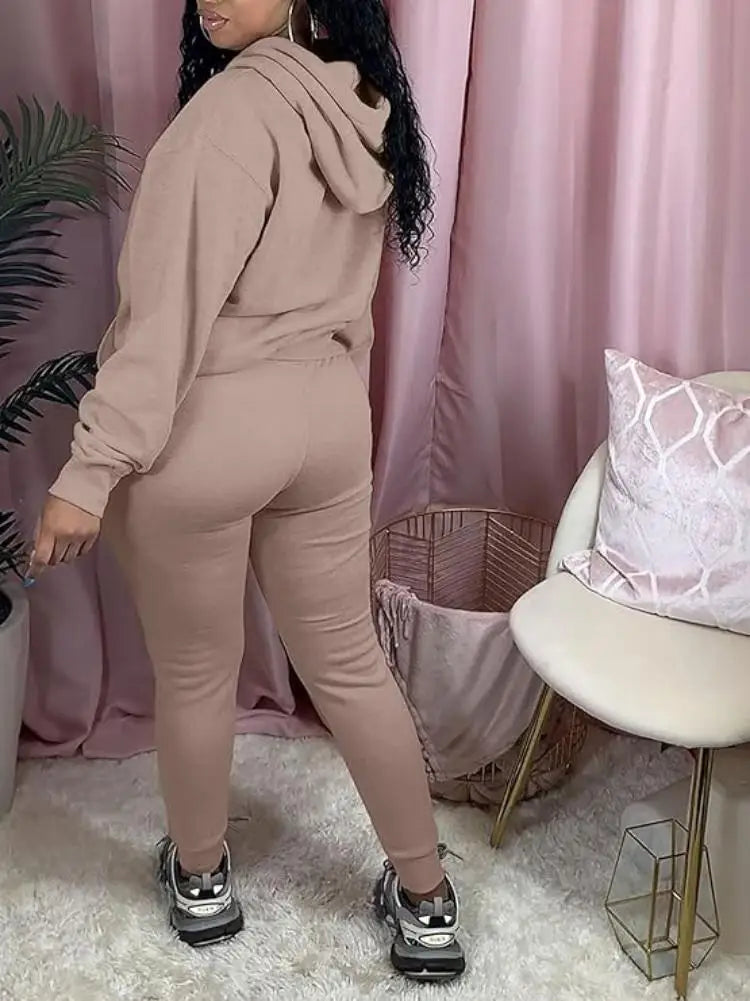 Sweatsuits for Women Set 2 Piece Outfits Long Sleeve Hoodie Top and Jogger Pants casual Tracksuit