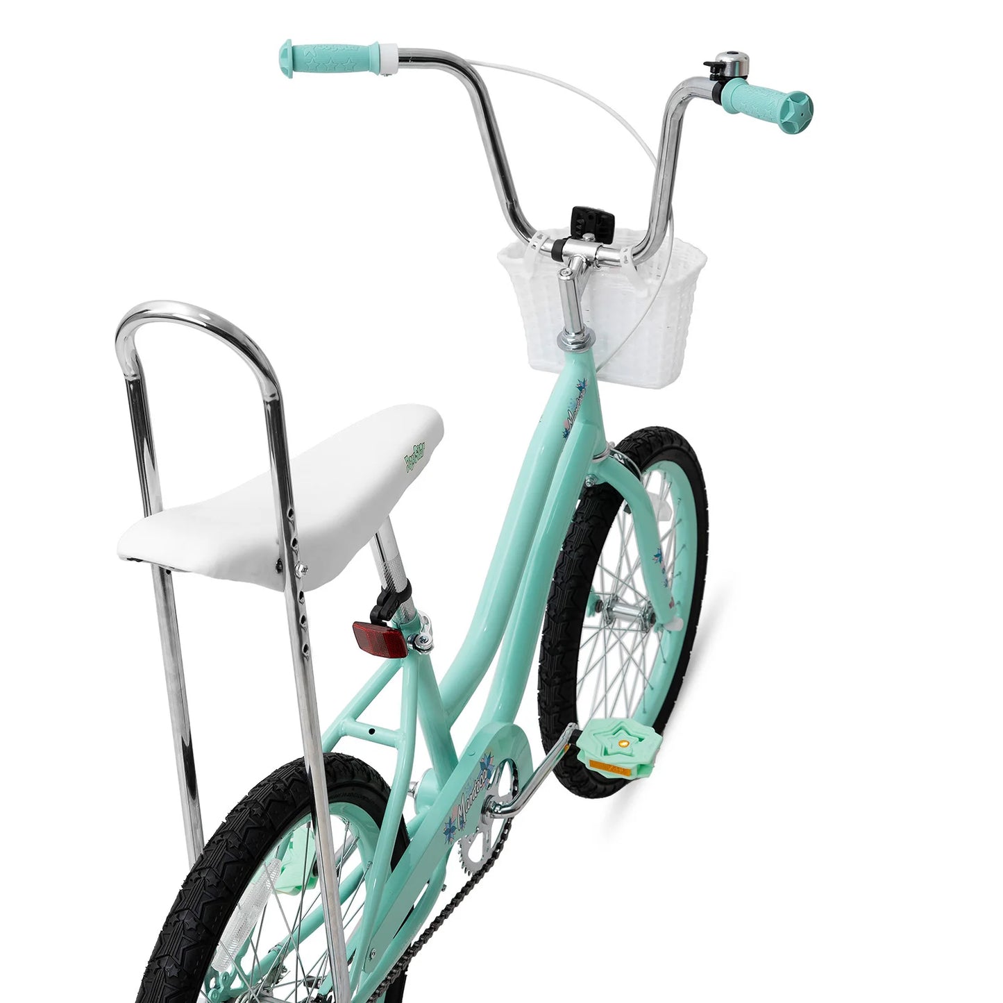 JOYSTAR 20 Inch Girls Bike with Training Wheels, Banana Seat Bike for Girls Ages 7-12 Years Old with Handbrake and Coaster Brake