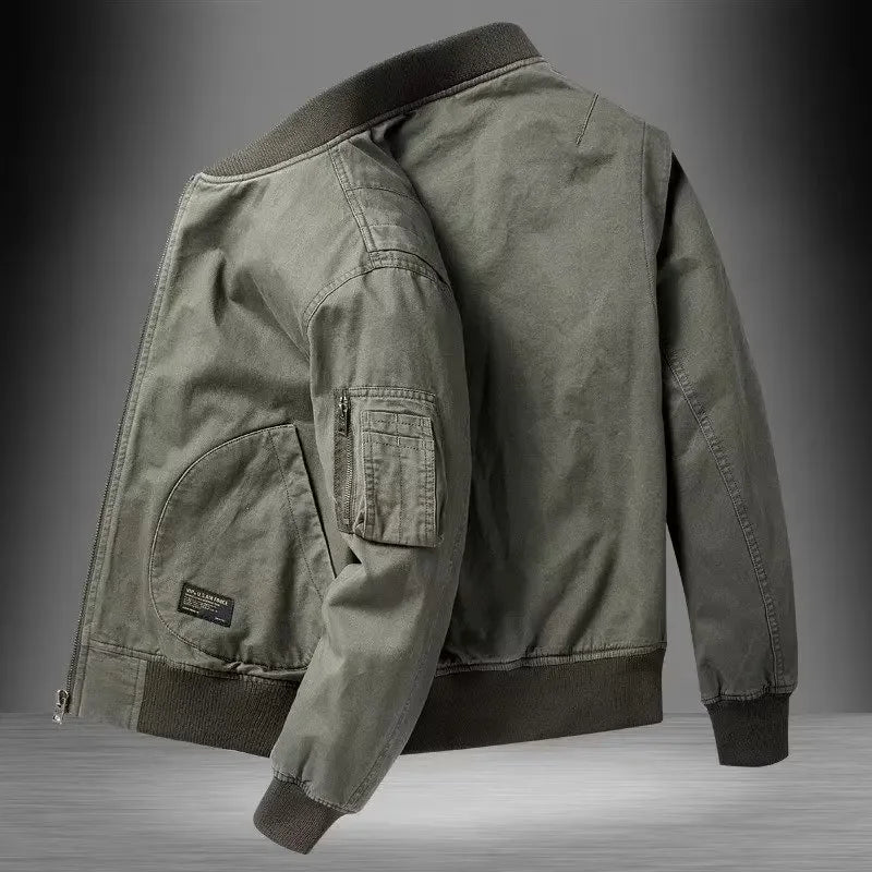 Vintage Trendy Loose Fit Bomber Jacket For Men Women Casual Cotton Coat For Spring Autumn Winter Thin Baseball Jacket