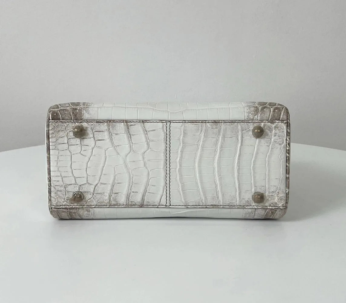 Luxury brand designer handbag handmade Himalayan crocodile leather women's bag of top quality [supports personal customization]