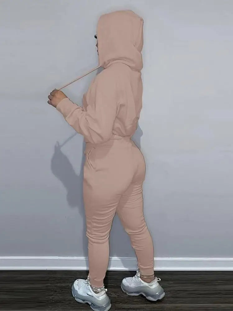 Sweatsuits for Women Set 2 Piece Outfits Long Sleeve Hoodie Top and Jogger Pants casual Tracksuit