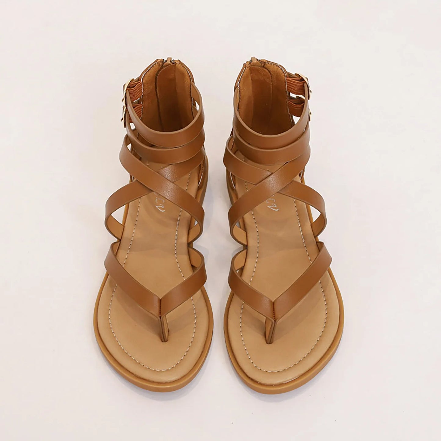 Wedge Sandals For Women Dressy Thin Strap Sandals Women'S Flat Fairy Summer New Simple Low Heels Retro Versatile صنادل بكعب