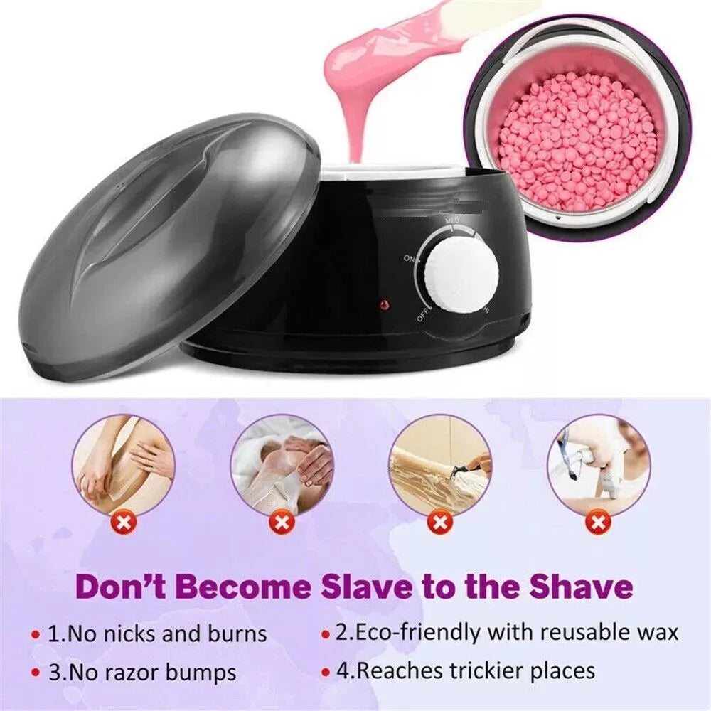 500ml Wax Machine for Hair Removal Paraffin Heater Waxing Beans Depilatory Epilator Warmer Wax-melting Pot Wax Heater