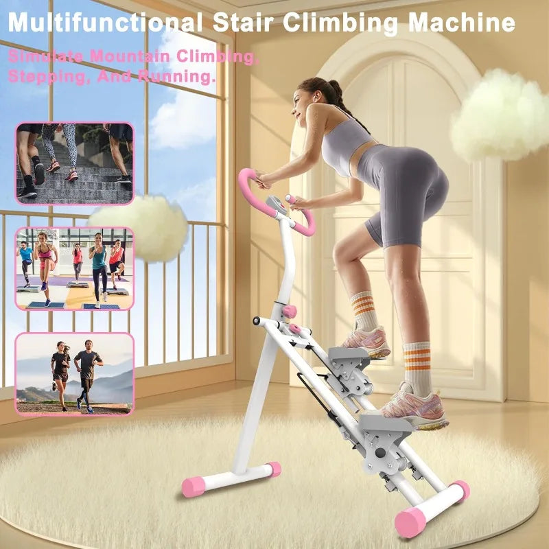Stair Stepper for Home-Upgrade Vertical Climber Workout Machine for Full-Body Exercise Climber Fitness Equipment