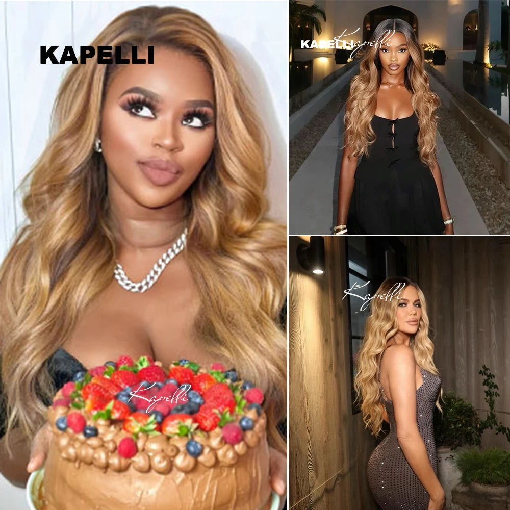 Body Wave Ash Blonde Bundles Human Hair 3 bundle Wavys Weave Extensions Human Blonde Hair Extensions Brazilian 100% Unprocessed