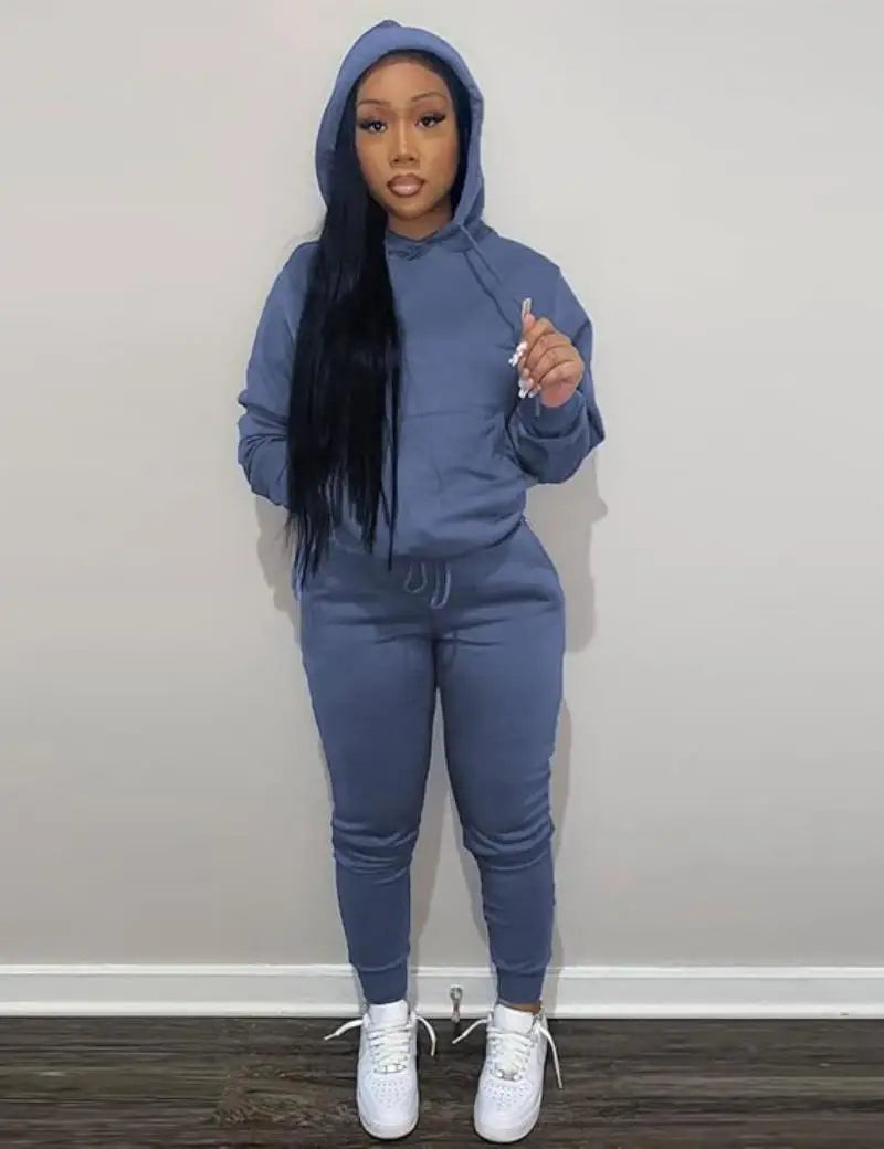 Sweatsuits for Women Set 2 Piece Outfits Long Sleeve Hoodie Top and Jogger Pants casual Tracksuit