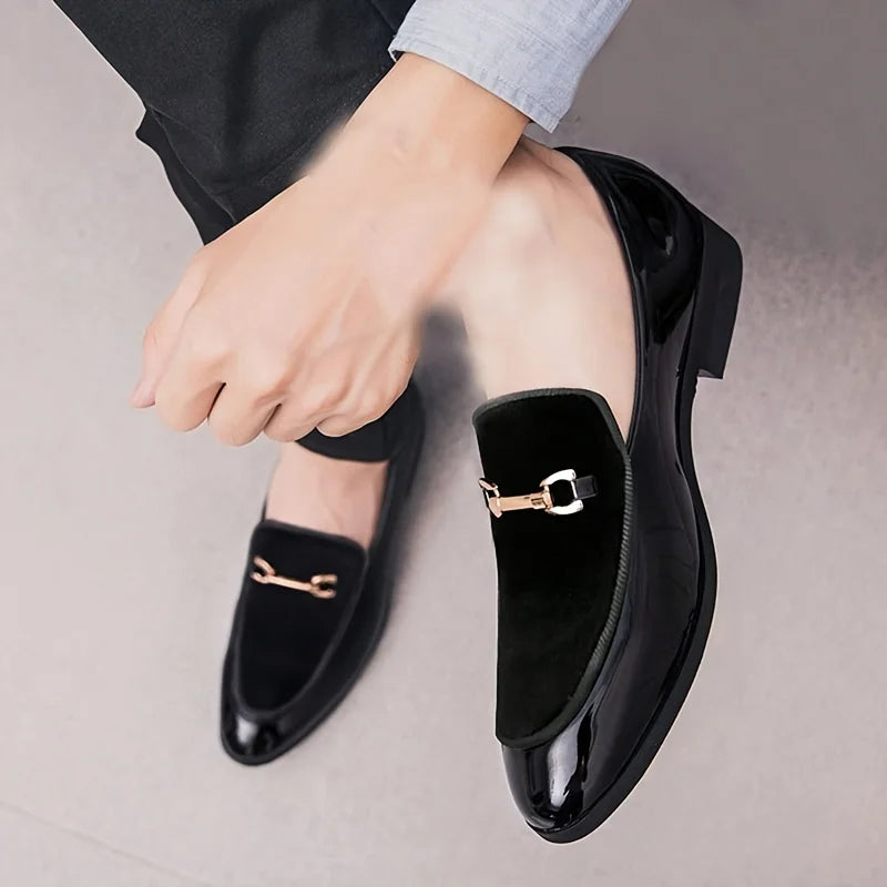 All-Season 's Dress Loafers  Slip-On, Non-Slip, PU , Versatile Pointed Toe Shoes for Daily Elegance and Comfort